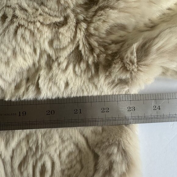 COLDWATER CREEK Coat Penny Lane Jacket Tan Faux Suede & Shearling Sz L? Sherpa - Picture 6 of 8